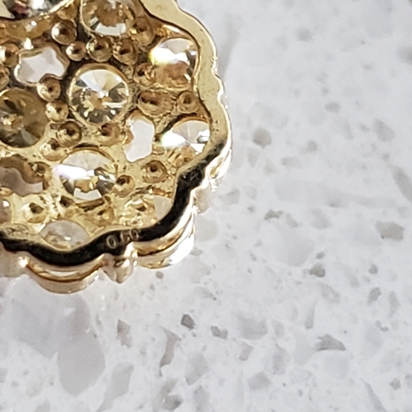 1 carat tcw diamond earrings - Picture 4 of 4